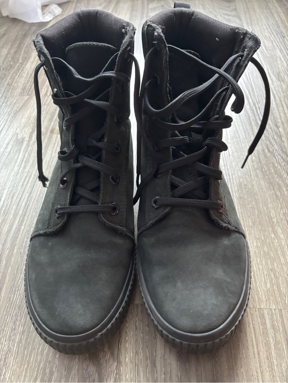 Timberland Women's Black Lace-Up Ankle Boots